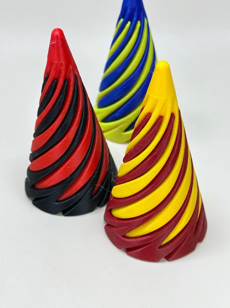 3D keychain Spiral cone